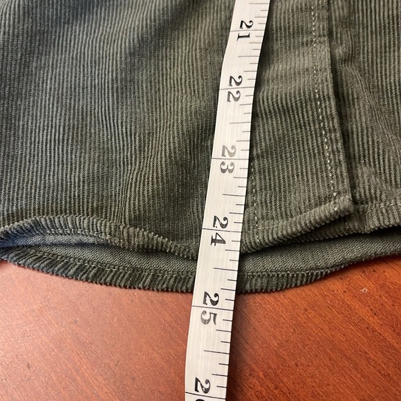 H&M Corduroy Shirt Green Small - Picture 5 of 6